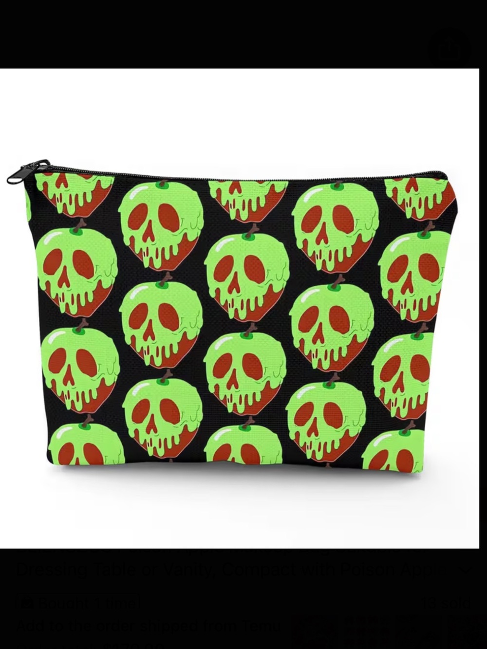 Poison Apple Makeup Bag